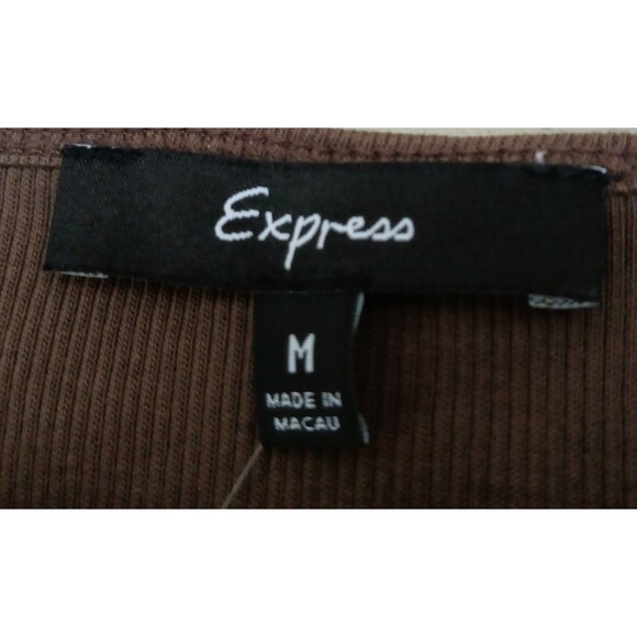Express Sequin Scoop Neck Tank  Top Women Brown Size Medium New With Tags - Picture 4 of 4